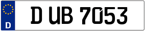 Trailer License Plate